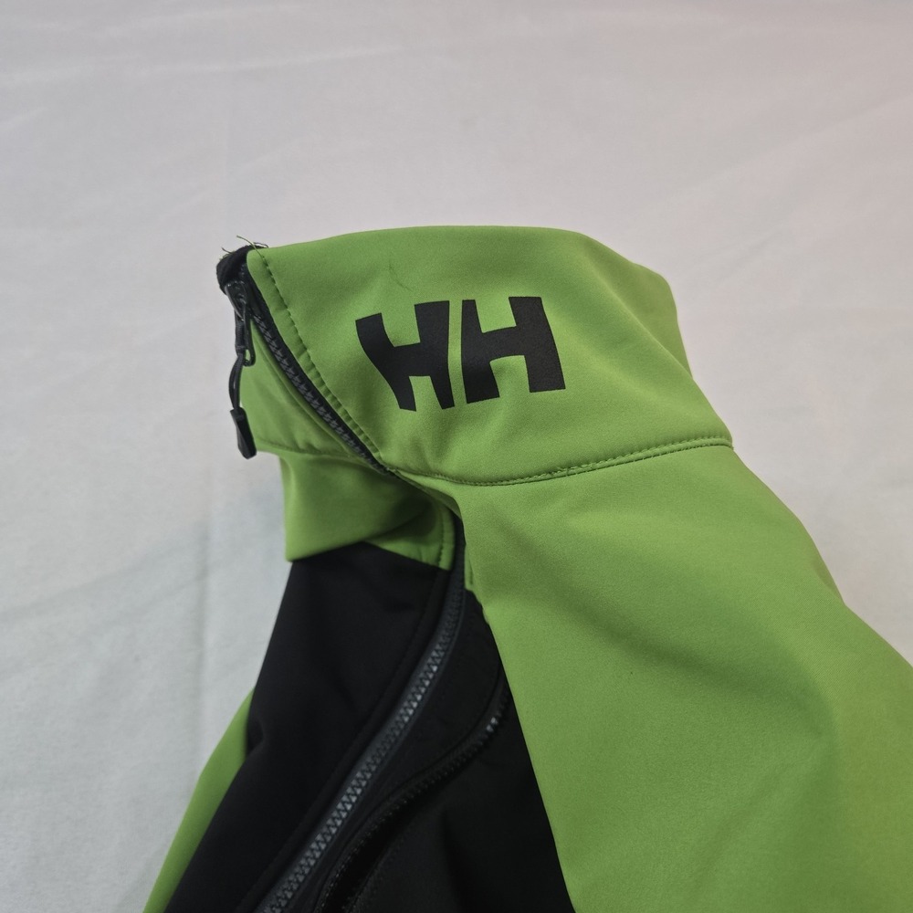 Helly Hansen Soft Shell Full Zip Jacket Mens Medium Green Idaho Logo Outdoor - Picture 8 of 10